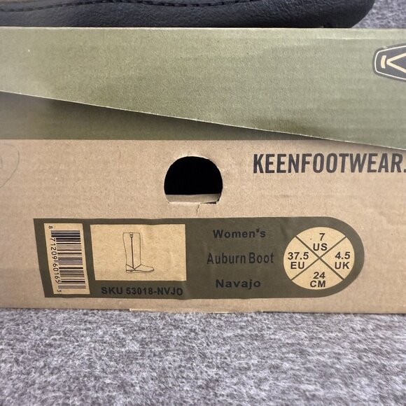 ✅Keen Auburn Navajo Suede Tall Pull On Sherpa Lined Knit Boots Women's Size 7 ✅ - Picture 2 of 9
